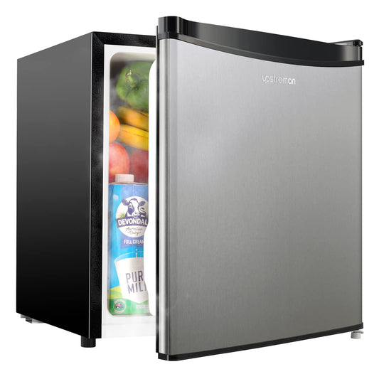 Mini Kühlschrank 46L mit Eisfach – Energiesparend, Leise, Edelstahl